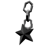 Y2K Dark Star keychain