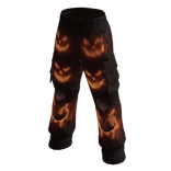Y2K Distressed Glowing Pumpkin Pants