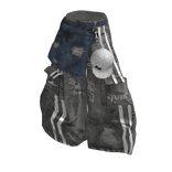 💜 Y2K Distressed Layered Denim Pants_Gray