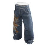 💗Y2K DOUBLE-LAYER Baggy Jeans Blue💗