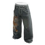 💗Y2K DOUBLE-LAYER Baggy Jeans Green💗