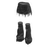 Y2K Flare Denim Shorts