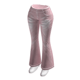 🍀Y2K Flare Pants with Heels(Pink)