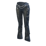 ʚ♡ɞ Y2K Flared Blue Denim Jeans w/ Chain Belt