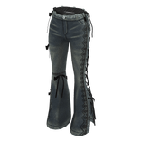 Y2K FLARED BOWTIE JEANS