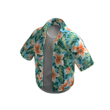 Y2K Floral Button-Up Shirt - green