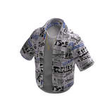 Y2K Floral Button-Up Shirt - White