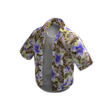 Y2K Floral Button-Up Shirt - Yellow
