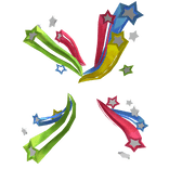 Y2k Frutriger Metro Rainbow Stars Vector Aura