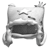 Y2k Fur Cat Beanie W/ Pins (White)