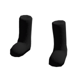 Y2K Fuzzy Black Boots