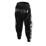 y2k gangsta tracksuit pants - black
