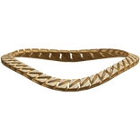 Y2K Gold Iced Out Metal Chain Necklace