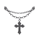 Y2K Gothic Cross Necklace