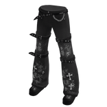 Y2k Gothic Jeans w Crosses