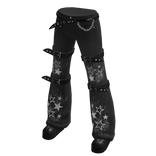 Y2k Gothic Jeans w Stars