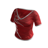 Y2k graphic red fitted baby top