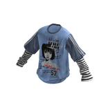 💗Y2K GRAPHIC T-SHIRT_BLUE