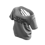 Y2K Gray Off-Shoulder Ripped Tee (Manipulation)