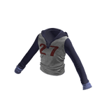 💗Y2K GRUNGE 27 HOODIE_NAVY