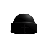 Y2K Grunge Cross Beanie (Black)