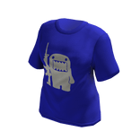 y2k grunge domo shirt blue