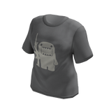 y2k grunge domo shirt gray