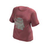 y2k grunge domo shirt pink