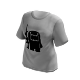 y2k grunge domo shirt white