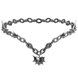 Y2K grunge heart spiked chain 1.0