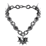 Y2K grunge heart spiked chain 3.0