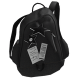 Y2K Grunge Preppy Backpack Black Stars 