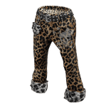 Y2K Gyaru Leopard Pants w/ White Leopard print
