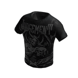 y2k halloween skull devil rosary emo tee shirt