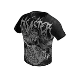 y2k halloween skull rosary emo tee shirt