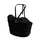Y2k Halter Top Black