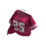 Y2K Hot Pink Off-Shoulder Jersey w/ Cross Bag