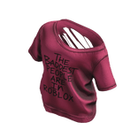 Y2K Hot Pink Off-Shoulder Ripped Popstar Tee 