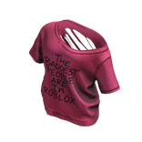 Y2K Hot Pink Off-Shoulder Ripped Popstar Tee