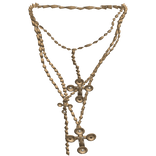 Y2k Jeweled Cross Necklaces 3.0 (Gold)