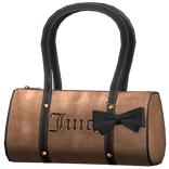 Y2K Juicy Diary Couture Black Brown Velvet Bow Bag