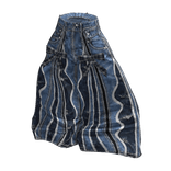 💜 Y2K Kitsch Patchwork Wide Denim Pants_Blue