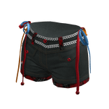 Y2K-Lace-Up-Shorts-Blue - ZN