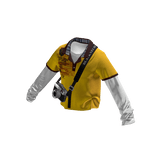 💗 Y2K Layered Polo Shirt w/ Camera _ Yellow