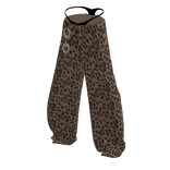 Y2K Leopard Baggy Jeans w/ Handcuffs