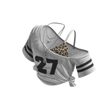 Y2K Leopard Layered Crop Top (White)