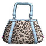 Y2K Leopard Luxe Bag blue