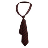 Y2K Loose Messy Tie Black & Red