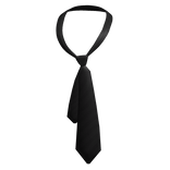 Y2K Loose Messy Tie Black