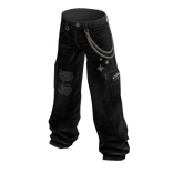 Y2K Low Rise Baggy Jeans - Black